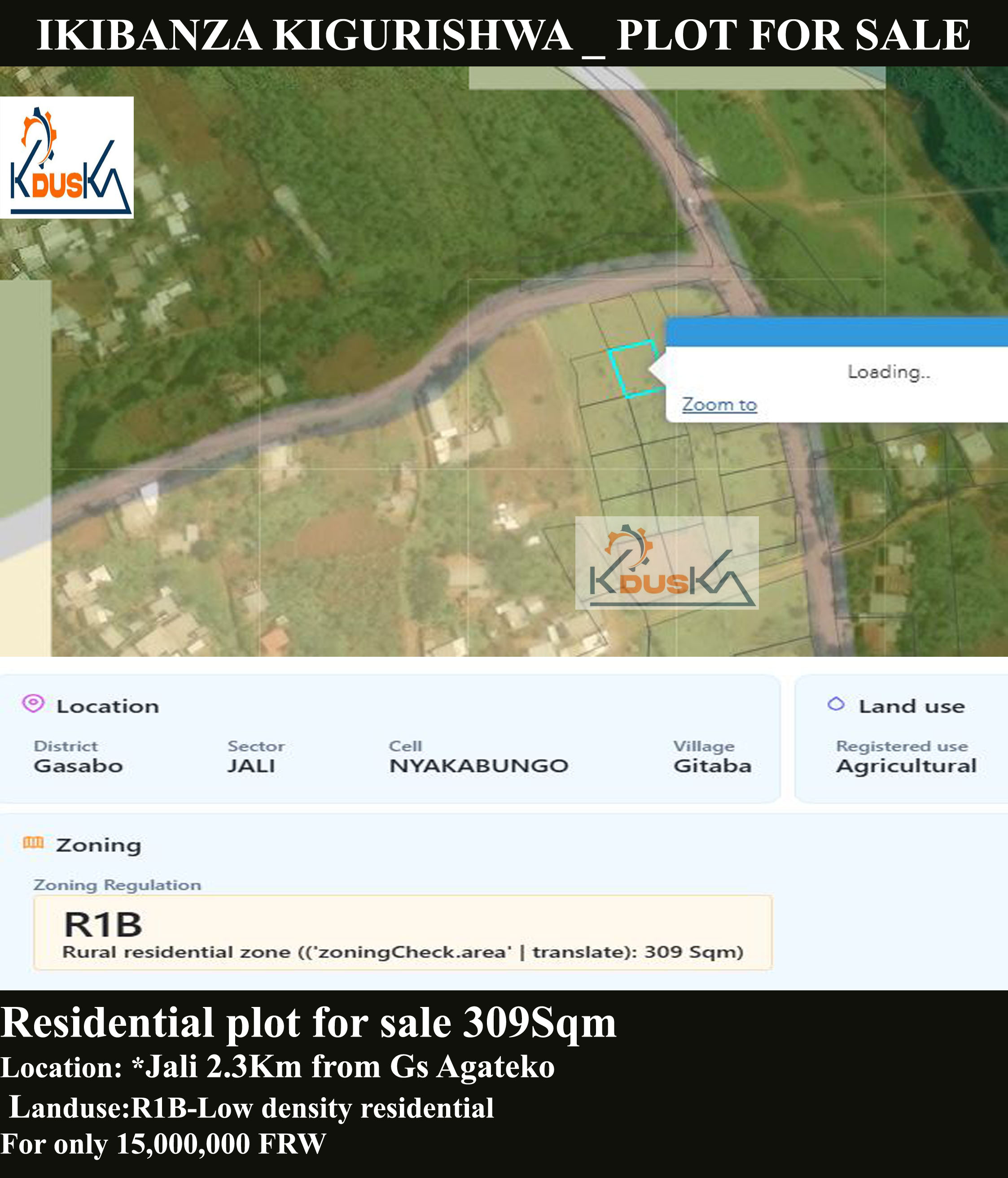 Plot for sale at Jali