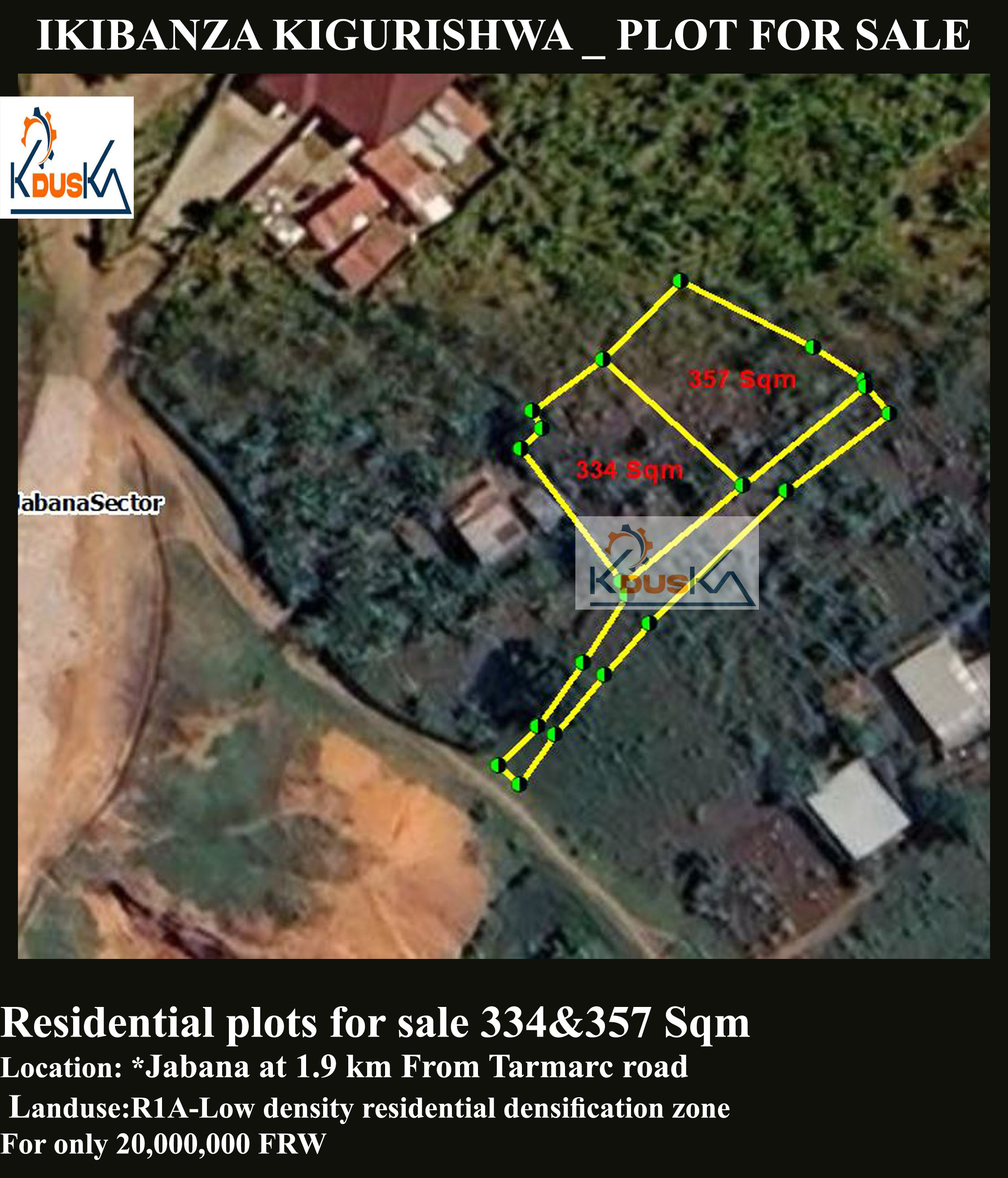 Plot for sale Jabana