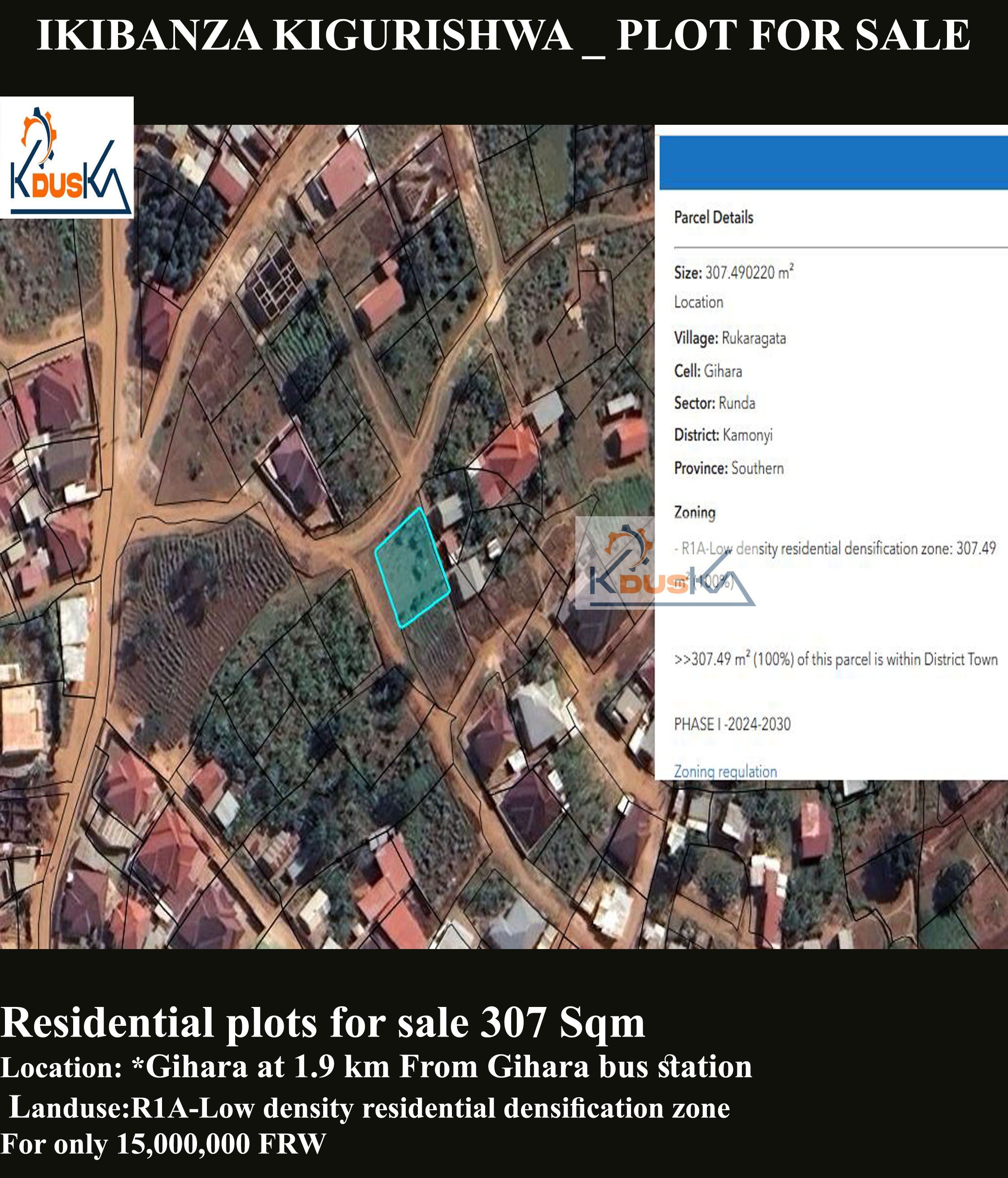 Plot for sale Gihara